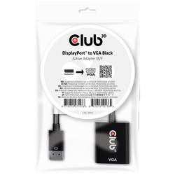 club3D CAC-2013 DisplayPort / VGA adaptér [1x zástrčka DisplayPort - 1x VGA zásuvka] černá