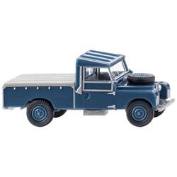 Wiking 010702 H0 model osobního automobilu Land Rover Pickup, azurová modrá