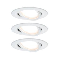 Paulmann 93485 Nova vestavné svítidlo, LED, LED, 18 W, bílá (matná), sada 3 ks