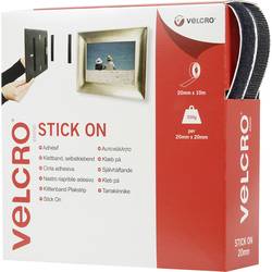 VELCRO® VEL-EC60220 pásek se suchým zipem lepicí háčková a flaušová část (d x š) 10000 mm x 20 mm černá 10 m