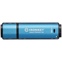 Kingston IronKey Vault Privacy 50 Series USB flash disk Retail 32 GB černá/modrá IKVP50/32GB USB 3.2 Gen 1 (USB 3.0)