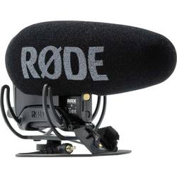 RODE Microphones Videomic Pro+ nasazovací kamerový mikrofon Druh přenosu:Digital montáž patky blesku, vč. ochrany proti větru, vč. kabelu Mikrofon TRS