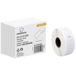 Renkforce etikety v roli kompatibilní náhradní DYMO DYMO 11352 54 x 25 mm papír bílá 500 ks trvalé univerzální etikety RF-6027492