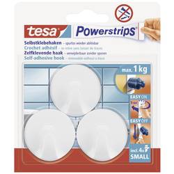 tesa POWERSTRIPS® Lepicí háček Small bílá Množství: 3 ks