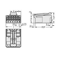 WAGO 2091 konektor do DPS 4, rozteč 3.50 mm, 2091-1524/002-000, 200 ks