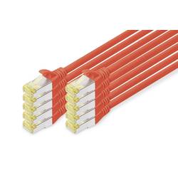 Digitus DK-1644-A-010-R-10 RJ45 síťové kabely, propojovací kabely CAT 6A S/FTP 1.00 m červená 1 ks