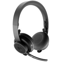 Logitech Zone Wireless Sluchátka On Ear bezdrátová, Bluetooth®, 981-000914, stereo, černá, Redukce šumu mikrofonu, Potlačení hluku