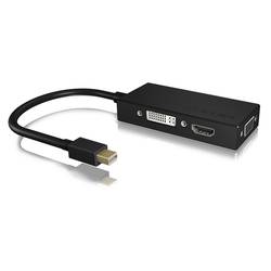 ICY BOX Monitor adaptér [1x mini DisplayPort zástrčka - 1x DVI, VGA zásuvka, HDMI zásuvka] IB-AC1032, Mini DisplayPort™ zu DVI/HDMI/VGA Adapter