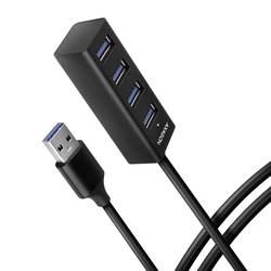 AXAGON HUE-M1AL 4 porty USB 3.0 hub stříbrná