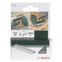 Bosch Accessories 2609255834 svorky z plochého drátu Typ 51 1000 ks Rozměry (d x š) 14 mm x 10 mm