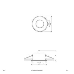 EVN 655013 655013 vestavný kroužek, halogenová žárovka, žádná, 50 W, chrom