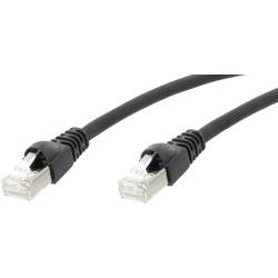 Telegärtner L00006D0100 RJ45 síťové kabely, propojovací kabely CAT 5e F/UTP 25.00 m černá samozhášecí, s ochranou 1 ks