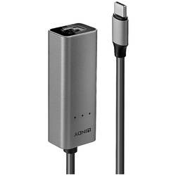 LINDY 43314 síťový adaptér 2.5 GBit/s USB-C® USB 3.1 (1. generace), Gigabit LAN (1/2,5 Gbit/s) , RJ45