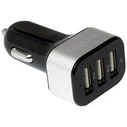 LogiLink Ladegerät USB nabíječka 25.5 W do auta Výstupní proud (max.) 2100 mA USB A Počet výstupů: 3 x