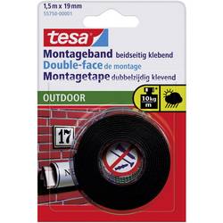 tesa OUTDOOR 55750-00001-03 montážní páska tesa® POWERBOND černá (d x š) 1.5 m x 19 mm 1 ks