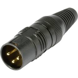 Hicon HI-X3CM-G XLR konektor zástrčka, rovná Pólů: 3 černá 1 ks