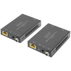 Digitus DS-55506 HDMI / RJ45 adaptér [1x HDMI zásuvka - 2x HDMI zásuvka] černá #####4K UHD