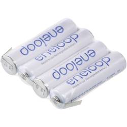 Panasonic eneloop Reihe F1x4 Akupack 4 x AAA pájecí špička ve tvaru Z Ni-MH 4.8 V 750 mAh