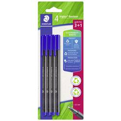 Staedtler triplus 334 R-3BK4 popisovač modrá 0.3 mm 4 ks