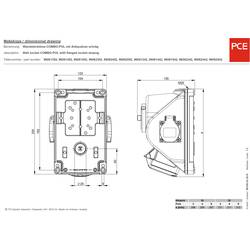 PCE PC Electric 96062552 CEE zásuvka na stěnu 32 A 5pólová 400 V 1 ks