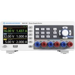 Rohde & Schwarz NGE103B laboratorní zdroj s nastavitelným napětím, 0 - 32 V/DC, 0 - 3 A, 100 W, USB, OVP, lze dálkově ovládat, výstup 3 x, 5601.3800.03