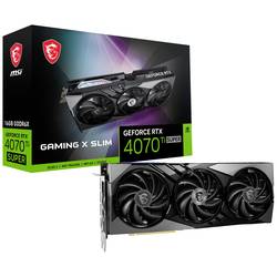 MSI grafická karta Nvidia GeForce RTX 4070 Ti Super Super GAMING X SLIM 16 GB GDDR6X-RAM PCIe x16 HDMI™, DisplayPort NVIDIA G-Sync