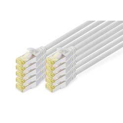 Digitus DK-1644-A-020-10 RJ45 síťové kabely, propojovací kabely CAT 6A S/FTP 2.00 m šedá 1 ks