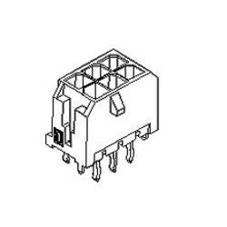 Molex vestavná pinová lišta (standardní) 440670402, 1 ks Tray