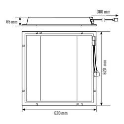 ESYLUX EQ10132377 EQ10132377 LED panel bílá bílá