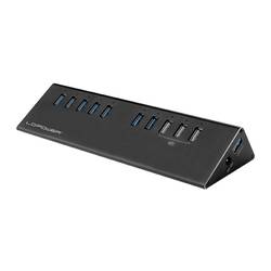 LC Power LC-HUB-ALU-2B-10 7 portů USB 3.0 hub černá