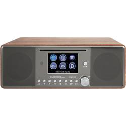 Albrecht DR 895 27896 internetové stolní rádio, internetové, DAB+, FM, CD, USB, Wi-Fi, internetové rádio, vlašský ořech