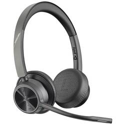 HP Poly Voyager 4320 Sluchátka On Ear Bluetooth®, kabelová, 7Y211AA, stereo, černá