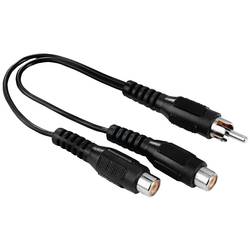 Hama 00205183 cinch audio adaptér [1x cinch zástrčka - 2x cinch spojka] černá