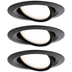 Paulmann 93080 Set Nova Plus LED vestavné svítidlo, LED, 18 W, černá