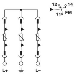 Phoenix Contact 1033725 VAL-MS 1500DC-PV/2+V-FM svodič pro přepěťovou ochranu 1 ks