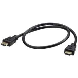 ATEN HDMI kabel Zástrčka HDMI-A 0.60 m černá 2L-7DA6H 4K UHD, stíněný HDMI kabel