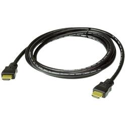 ATEN HDMI kabel Zástrčka HDMI-A 1.00 m černá 2L-7D01H 4K UHD, stíněný HDMI kabel