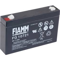 Fiamm PB-6-7,2 FG10721 olověný akumulátor 6 V 7.2 Ah olověný se skelným rounem (š x v x h) 150 x 100 x 34 mm plochý konektor 4,8 mm bezúdržbové, nepatrné