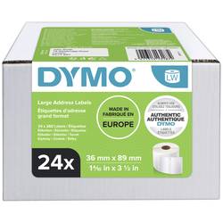 DYMO etikety v roli kombinované balení 13187 S0722390 89 x 36 mm papír bílá 6240 ks trvalé Adresní nálepky