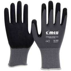 Cimco Standard Skinny Flex schwarz/grau 141225 pletenina pracovní rukavice Velikost rukavic: 8, M 1 pár