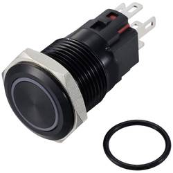 TRU COMPONENTS TC-12647448 tlačítkový spínač 250 V/AC 3 A 1x vyp/(zap) IP65 červená s aretací Eloxovaný hliník 1 ks