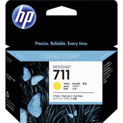 HP Ink 711 originál balení po 3 ks žlutá CZ136A