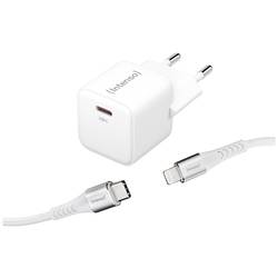 Intenso W30C GaN + C315L USB nabíječka vnitřní Výstupní proud (max.) 3 A Počet výstupů: 1 x USB-C®, Lightning GaN, USB Power Delivery (USB-PD)