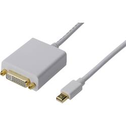 Digitus AK-340406-001-W DisplayPort / DVI adaptér [1x mini DisplayPort zástrčka - 1x DVI zásuvka 24+5pólová] bílá 15.00 cm