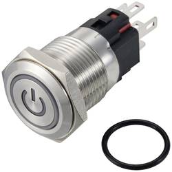 TRU COMPONENTS TC-12647392 tlačítko 250 V/AC 3 A 1x vyp/(zap) IP65 zelená bez aretace nerezová ocel 1 ks