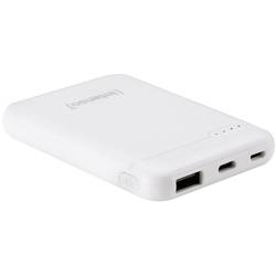 Intenso XS5000 powerbanka 5000 mAh Li-Pol USB-A, USB-C®, microUSB bílá Indikátor stavu