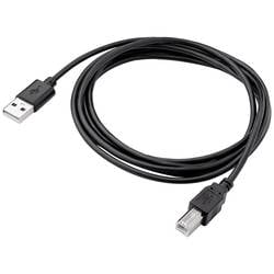 Akyga USB kabel USB-A zástrčka, USB-B zástrčka 1.80 m černá AK-USB-04