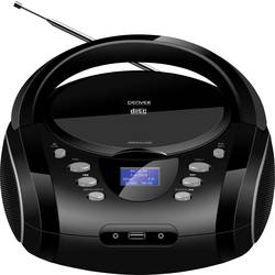 Denver TDB-10 111141900010 CD-rádio, FM, DAB+, CD, Bluetooth, AUX, funkce alarmu, černá