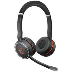 Jabra Evolve 75 Second Edition - MS-Teams Sluchátka On Ear bezdrátová, Bluetooth®, kabelová, 7599-842-109, stereo, černá, Redukce šumu mikrofonu, Potlačení