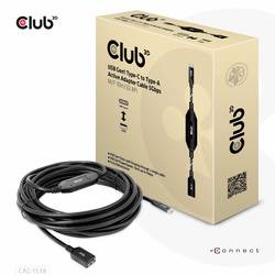 club3D USB adaptér USB 3.2 Gen1 (USB 3.0 / USB 3.1 Gen1) USB-C ® zástrčka, USB-A zásuvka 10.00 m černá CAC-1538